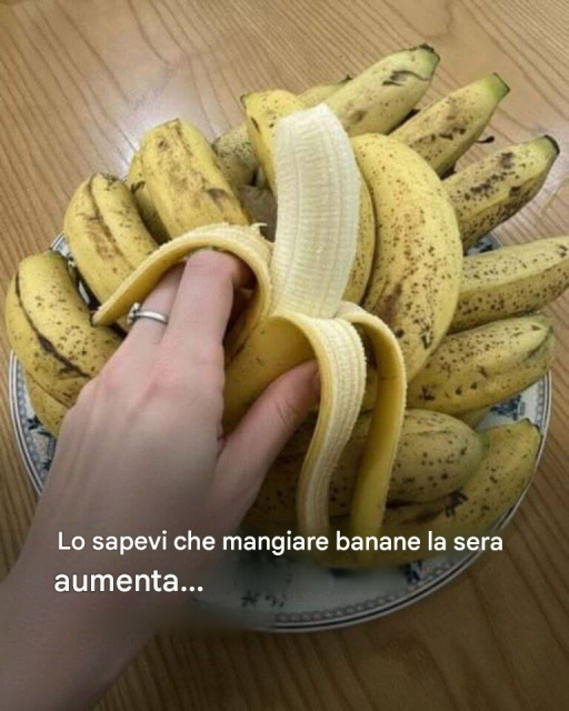 Mangia banane la sera, ti aiuteranno ad aumentare… Vedi altro
