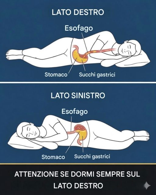 Attenzione: dormire sul fianco destro ogni notte potrebbe influire sulla tua salute.