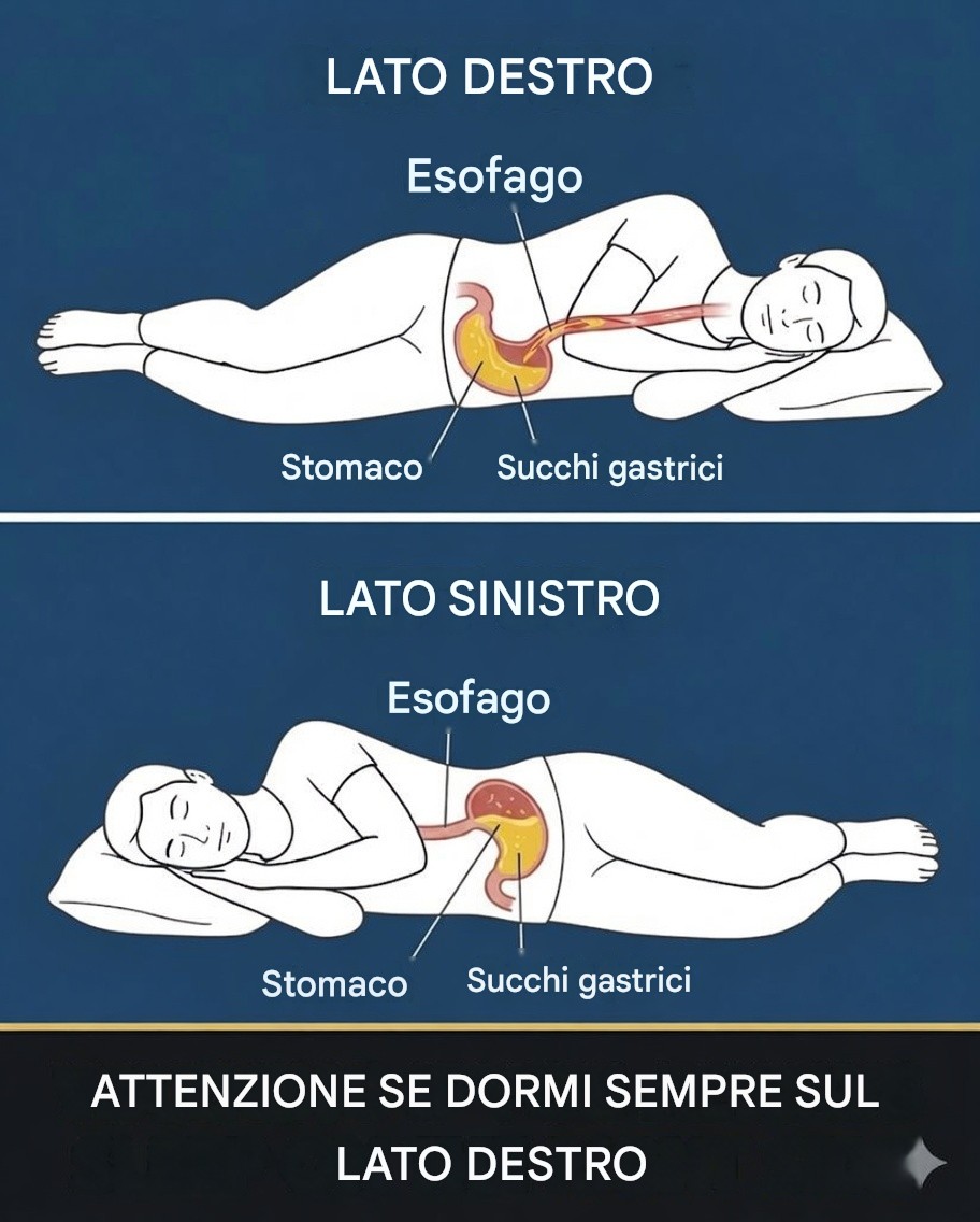 Attenzione: dormire sul fianco destro ogni notte potrebbe influire sulla tua salute.