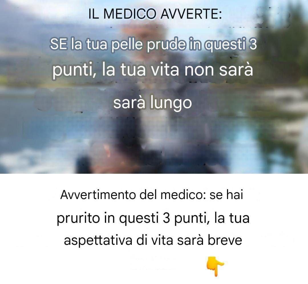 Avviso medico: se avverti prurito in queste 3 zone, la tua aspettativa di vita sarà breve