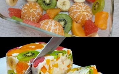 Solo latte e frutta! Un dessert sano e delizioso, senza gelatina! Pronto in 5 minuti.