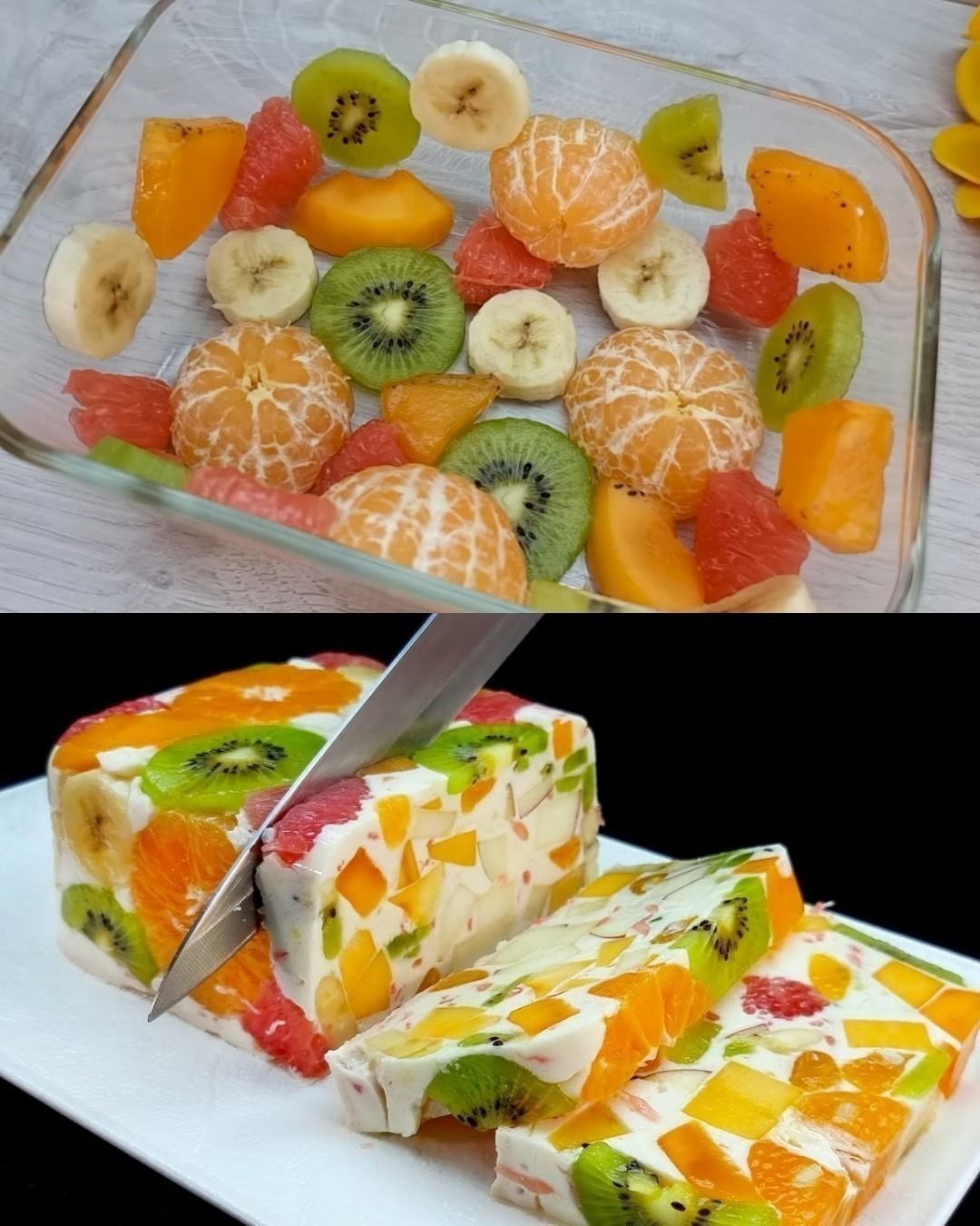 Solo latte e frutta! Un dessert sano e delizioso, senza gelatina! Pronto in 5 minuti.