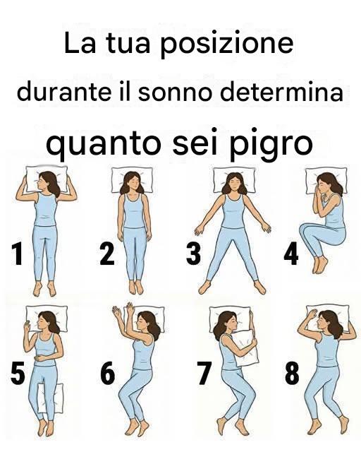 Come la posizione in cui dormi rivela se sei pigro