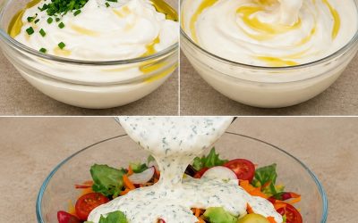 Sto a dieta e non uso la maionese ma questa salsa yogurt leggera che preparo in 5 minuti, la metto davvero ovunque: insalate, verdure, pollo, cracker e anche sul pane!
