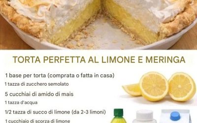 Torta meringata al limone