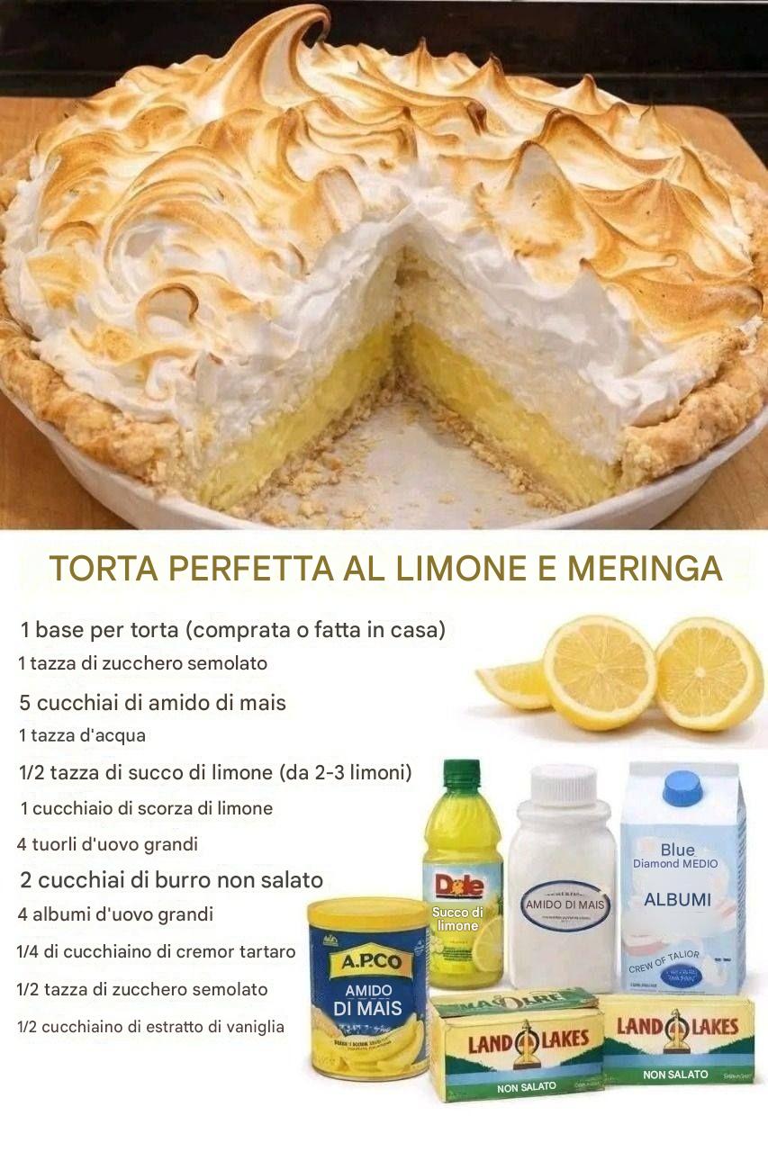 Torta meringata al limone