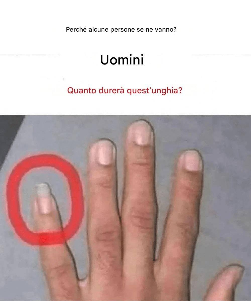 Perché alcuni uomini lasciano lunghe le unghie corte?