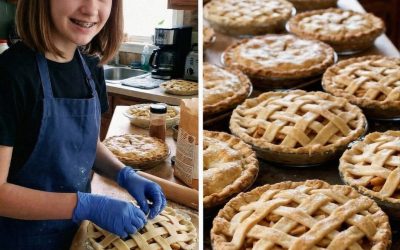 Mia figlia quattordicenne ha preparato quaranta torte di mele per una casa di riposo; all’alba, si sono presentati due agenti armati… e ho capito che qualcosa non andava.
