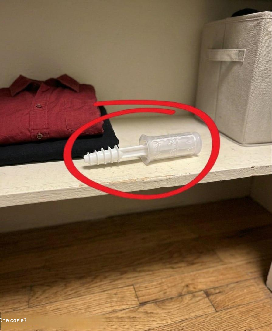 Stasera ho aperto l’armadio di mia moglie e ho trovato questo. Lo sto fissando da mezz’ora, ma non riesco ancora a capire cos’è. Qualcuno lo sa? Troverete la risposta nel primo commento.👇