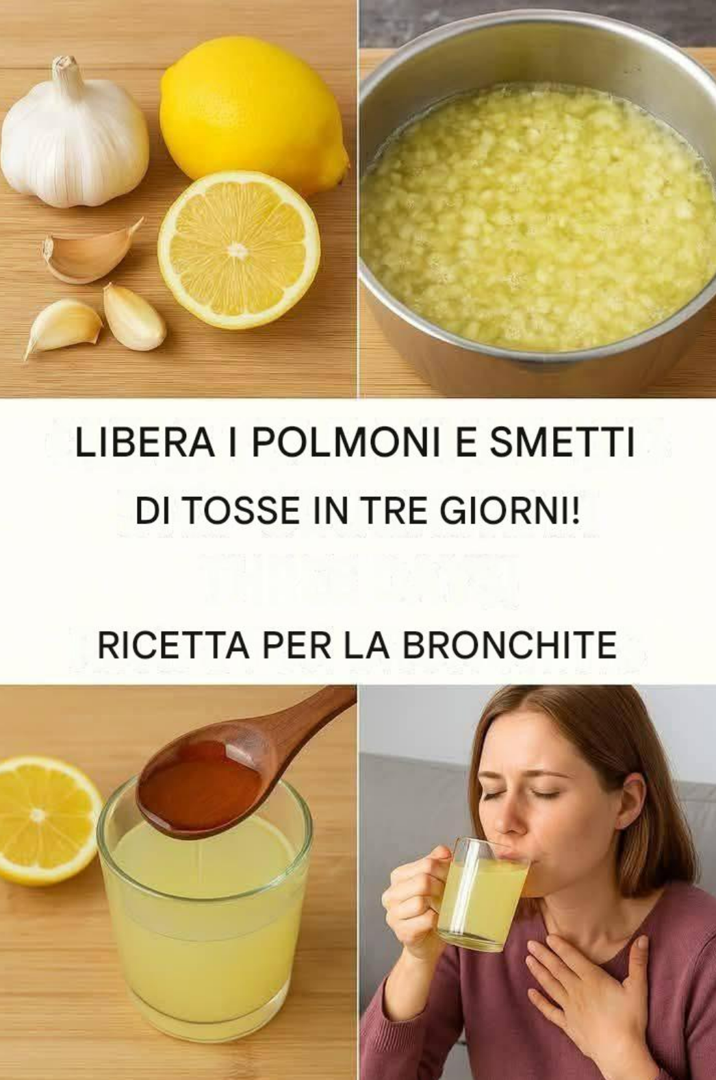 Rimedio naturale per lenire la tosse e liberare i polmoni