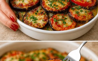 Melanzane alla contadina: me le ha portate mia suocera oggi, le ha fatte con pomodorini e provola (e che bontà)!