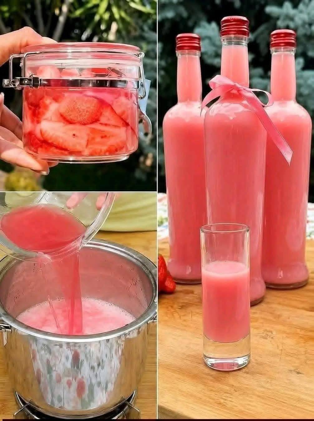 Succo di fragole fatto in casa La bevanda rinfrescante naturalmente dolce che