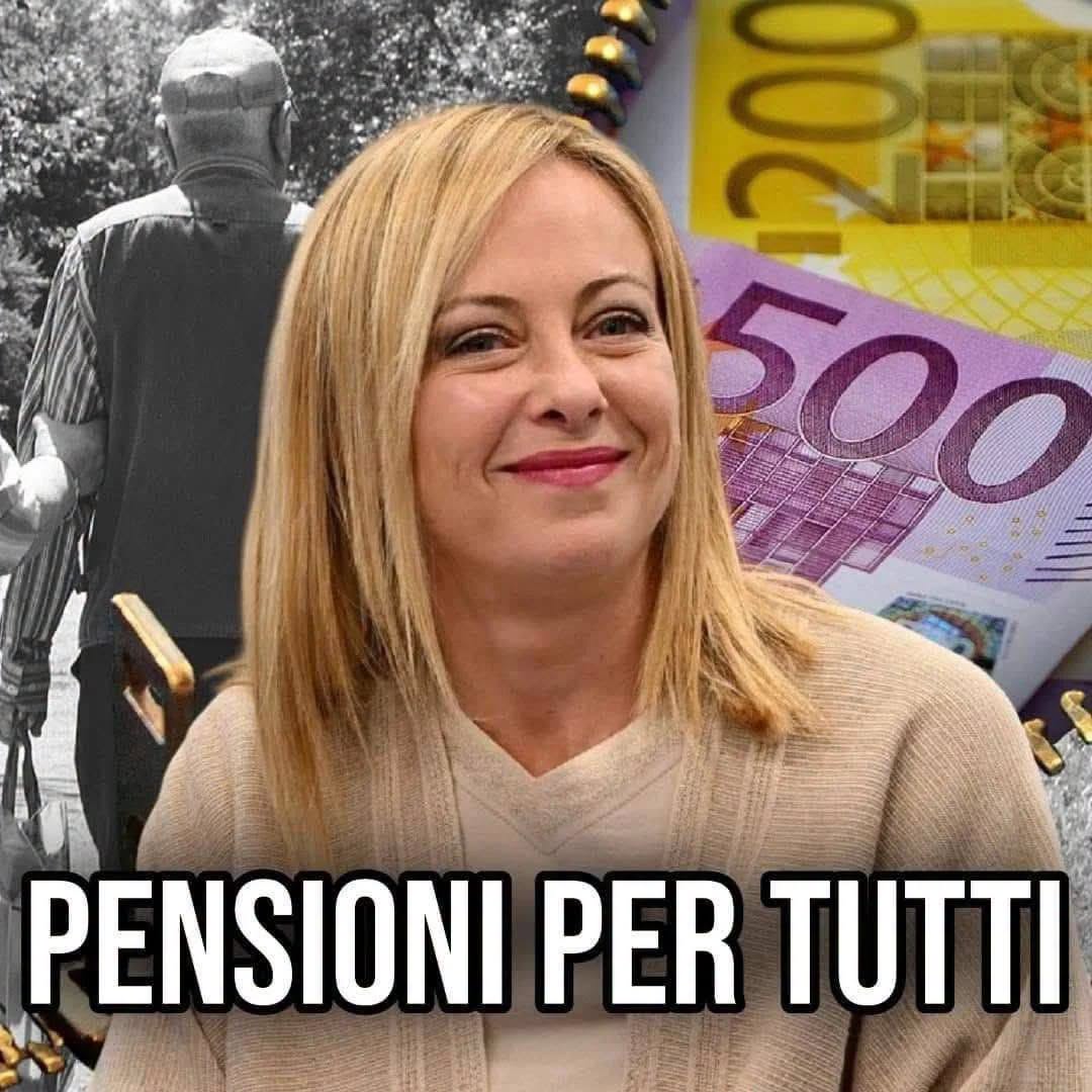 Pensioni per tutti, l’annuncio è arrivato direttamente dalla Meloni (1 / 2)