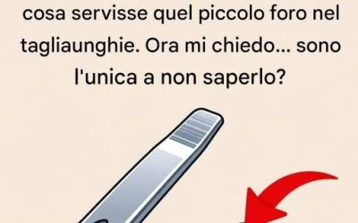 Hai mai notato quel piccolo buco sul tuo Clipper per unghie? Ecco A Cosa Serve In Realtà
