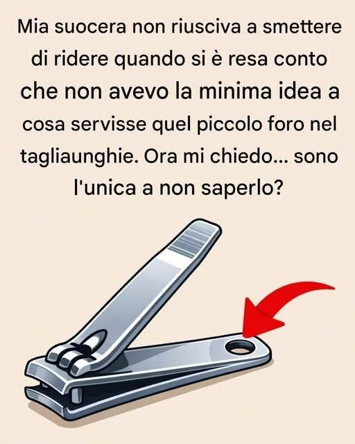 Hai mai notato quel piccolo buco sul tuo Clipper per unghie? Ecco A Cosa Serve In Realtà