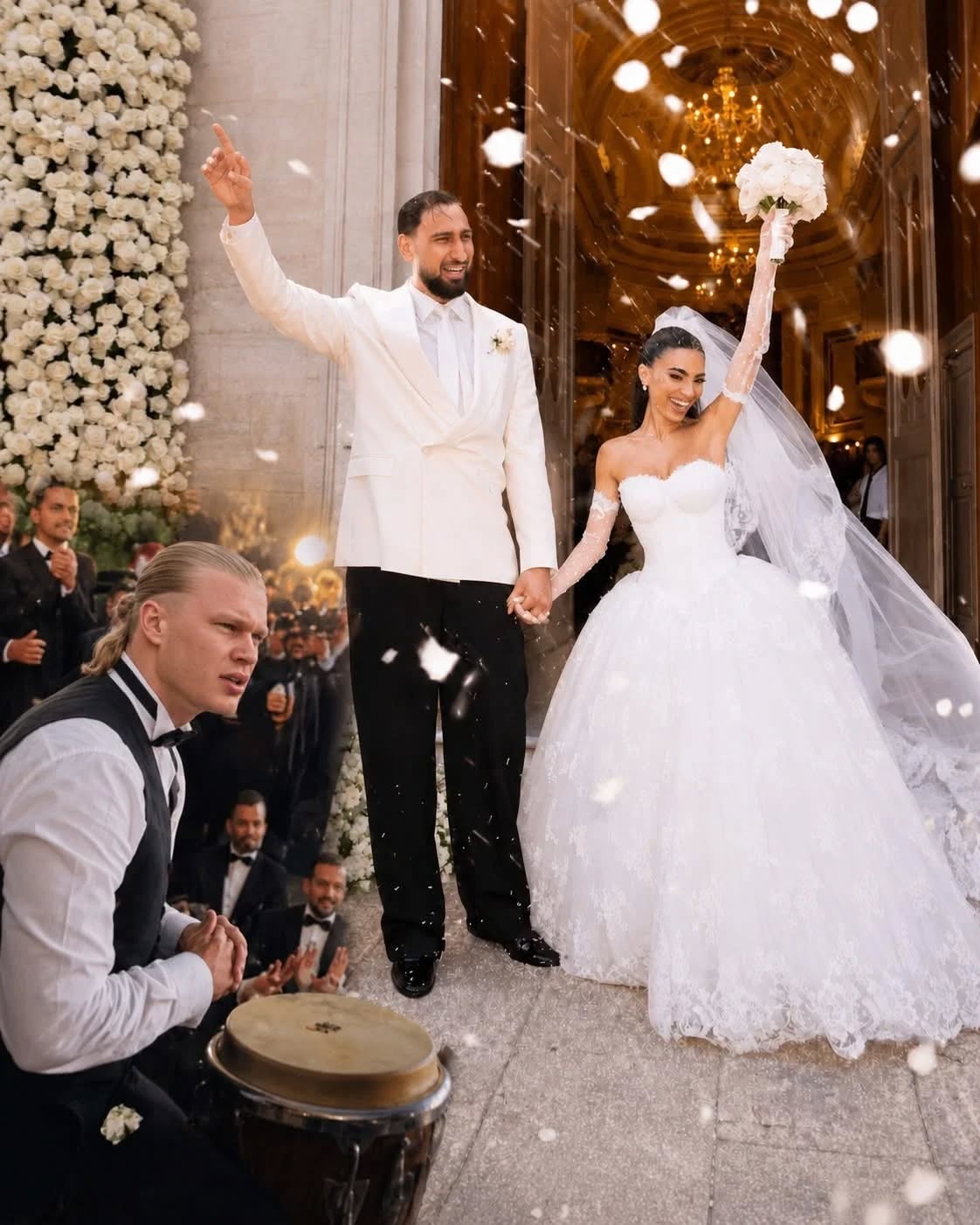 Matrimonio di Gigio Donnarumma, che sorpresa da parte di Haaland! (1 / 2)